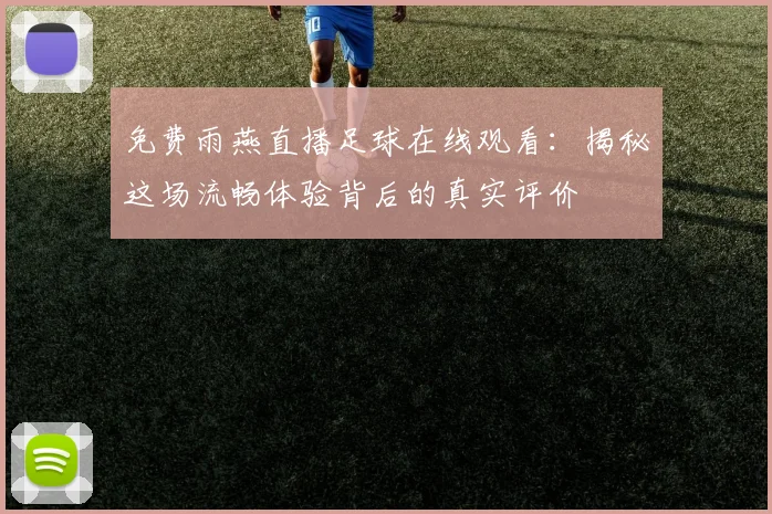 免费雨燕直播足球在线观看:揭秘这场流畅体验背后的真实评价